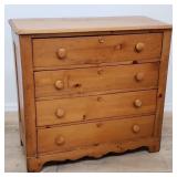 Antique pine chest of drawers