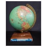 Mid-century modern Replogle library globe desk