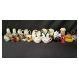 Collection of vintage ceramic, plastic and glass