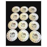 Lot of vintage Metlox Poppytrail ceramic plates