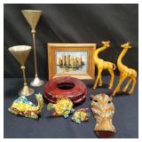 Group of assorted decor & framed art