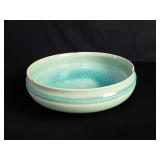 Vintage Japanese glazed pottery bowl