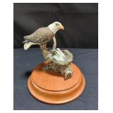 Eagle and eaglets composite sculpture