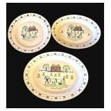 Lot of vintage Metlox Poppytrail ceramic plates