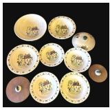 Lot of vintage Metlox Poppytrail ceramic dishes