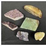 Group of assorted natural stones