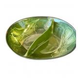 Vintage Sasha Brastoff ceramic relish dish