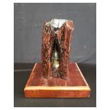 Vintage driftwood table lamp