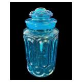 Vintage L.E. Smith moon & stars glass jar
