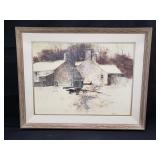 Signed Frank M. Hamilton "The Long Wait" oil