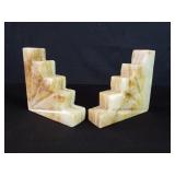 Pair of onyx bookends
