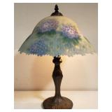 Gylnda Turley 1999 reversed painted glass shade