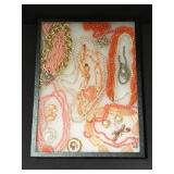 Costume jewelry pins, brooches, pendants and