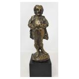 Mid century composite sculpture on wood base