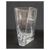 Signed Orrefors Sweden crystal vase