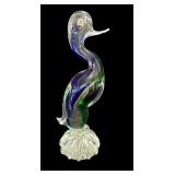 Vintage Murano style art glass duck