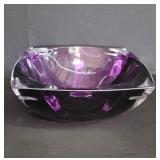 Waterford Metra Amethyst crystal bowl