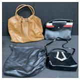 Group of designer handbags