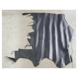 Black leather hide