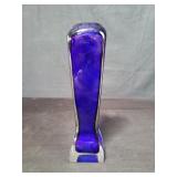 Cobalt blue glass vase