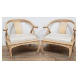 Fin Sedia Snc Italian horseshoe back chairs
