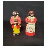 Vintage Black Americana plastic salt and pepper