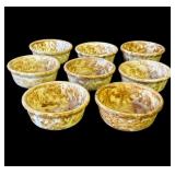 Lot of vintage sponge ware bowls