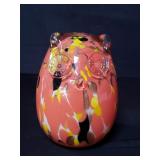 Hand blown art glass owl
