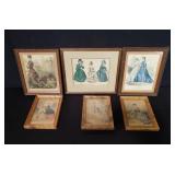 Group of Victorian style engravings and prints