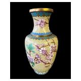 Vintage cloisonne enamel vase
