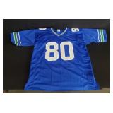 Signed Steve Largent Hall of Fame jersey