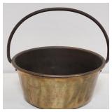 Vintage brass cauldron