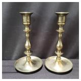 Pair of brass candlesticks