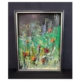 Morris Katz 1971 oil  painting on board.