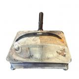 Vintage silver plate crumb catcher