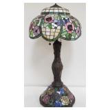 Vintage Tiffany-style stained glass table lamp,