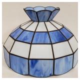 Vintage stained glass shade, as is