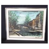 Bernard Buffet lithograph, "Le Pont Neuf"