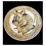 Janet Rothwomen signed ceramic plate