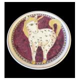 Janet Rothwomen hand painted ceramic plate