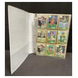 Group of baseball cards in binder