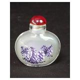 Vintage Chinese reverse painted snuff bottle