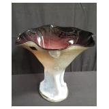 Hand blown art glass vase