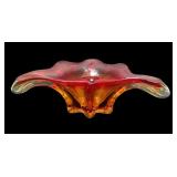 Vintage Murano style art glass bowl