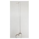 Lord & Taylor sterling silver necklace with h