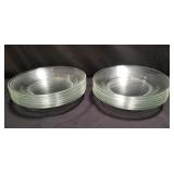 Group of Duralex glass plates, made in France