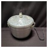 Vintage hand hammered aluminum ice bucket