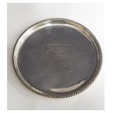 Sterling silver Canal 13 Television coin dish