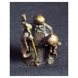Chinese bronze god of longevity figure