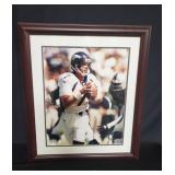 Signed John Elway Denver Broncos football